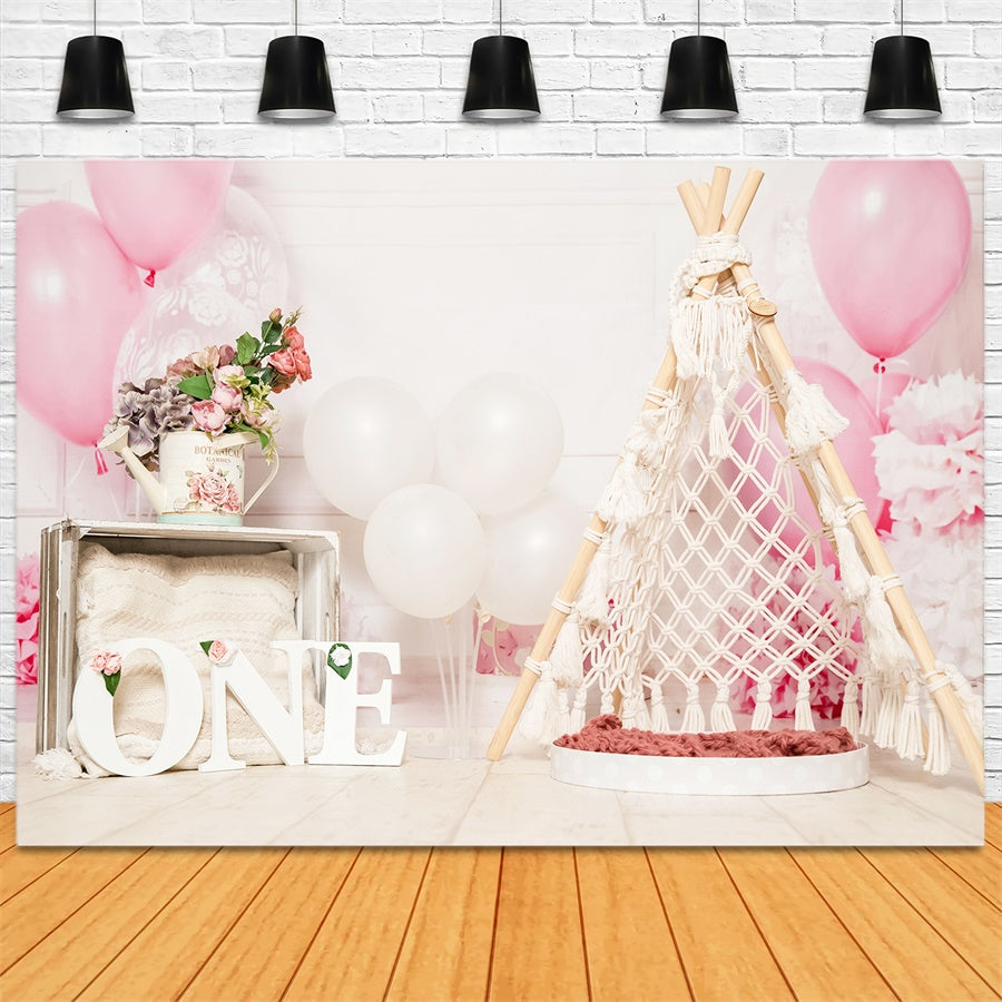 Valentine's Day Balloon Rope Weaving Tent Romantic Backdrop M1-27