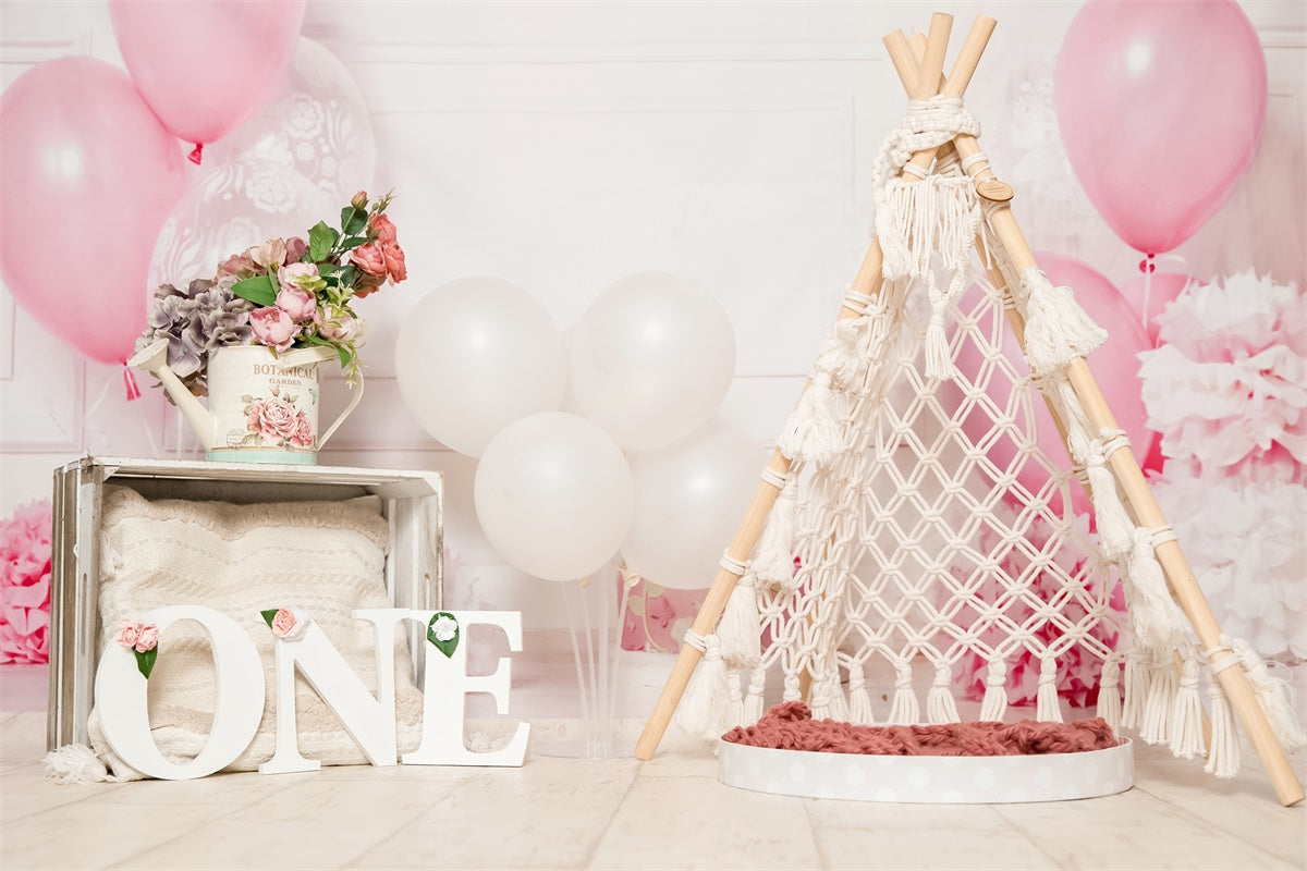 Valentine's Day Balloon Rope Weaving Tent Romantic Backdrop M1-27