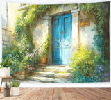 Spring Oil Painting European Flower Gate Backdrop M1-41