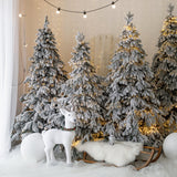 Christmas Tree Elk Decoration Photography Backdrop UK M10-06