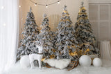Christmas Tree Elk Decoration Photography Backdrop UK M10-06