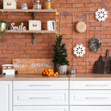 Christmas Brick Wall Kitchen Photography Backdrop UK M10-11