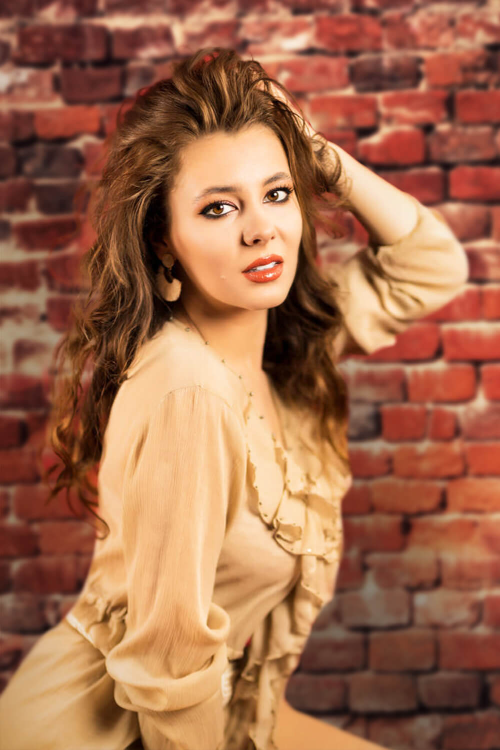 Vintage Red Brick Wall Backdrop for Photography UK M10-38