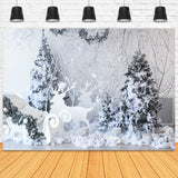 Snowflake Christmas Tree Sleigh Elk Backdrop UK M11-19