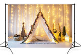 Glowing Christmas lights Tiny Tent Backdrop UK M11-22