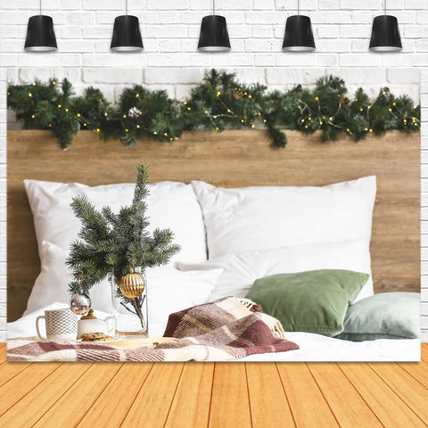 Christmas Headboard Decorated Bedroom Backdrop UK M11-35
