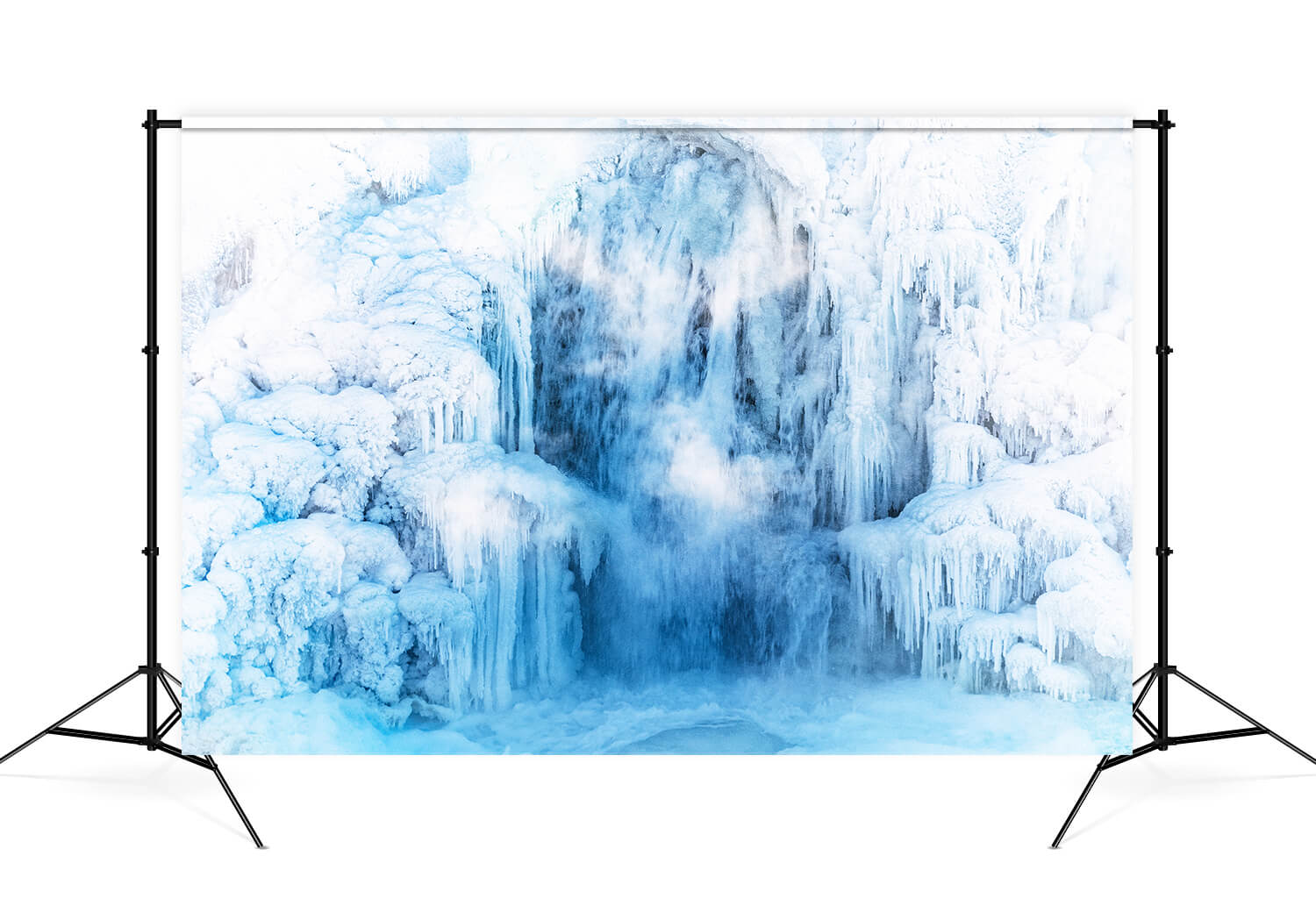 Winter Frozen Waterfall Photography Backdrop UK M11-54