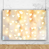 Pastel Heart Bokeh  Photo Studio Backdrop UK MR-0046