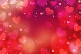 Valentine's Day Red Glitter Heart Scattered Backdrop M12-24