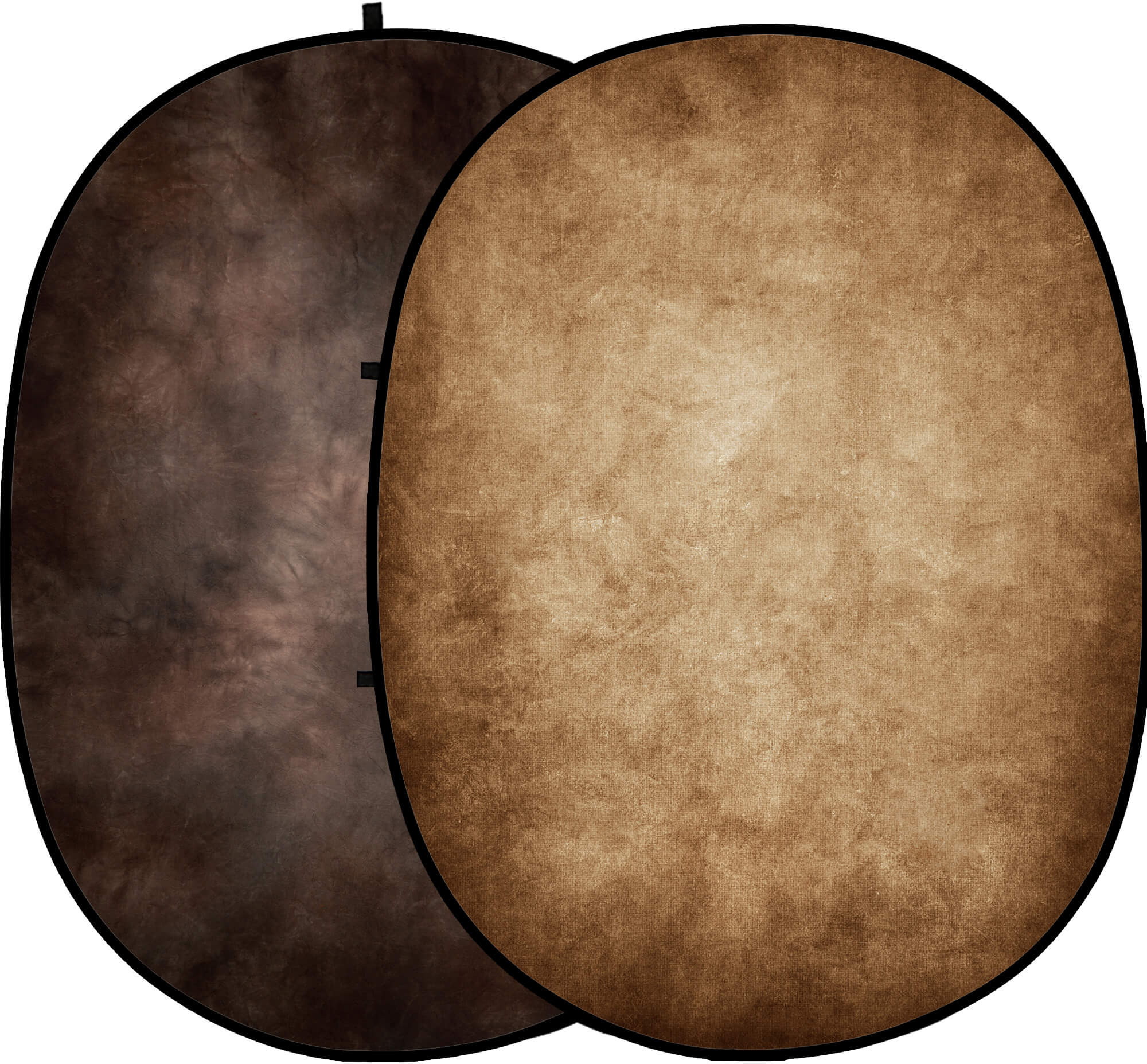 Collapsible Abstract Dark/Light Brown Double-sided Backdrop 5x6.5ft M12-77