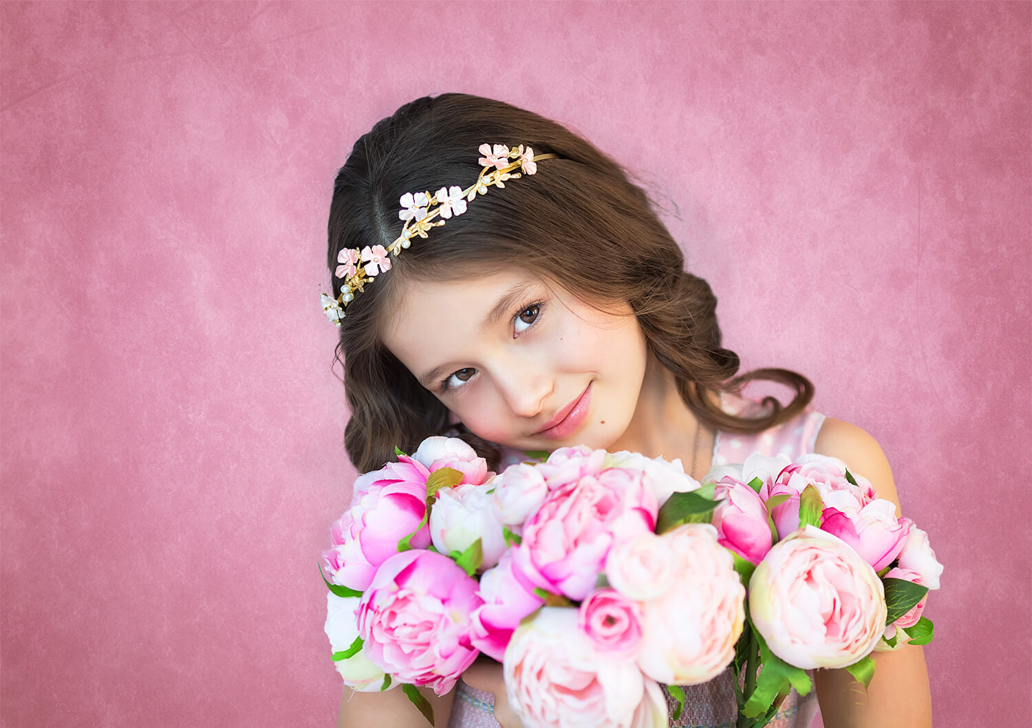 Abstract Petal Pink Backdrop for Studio Photography UK M2-01