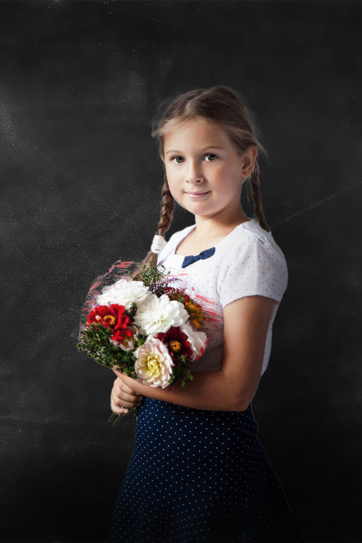 Dark Gradient Blackboard Photography Backdrop UK M5-105