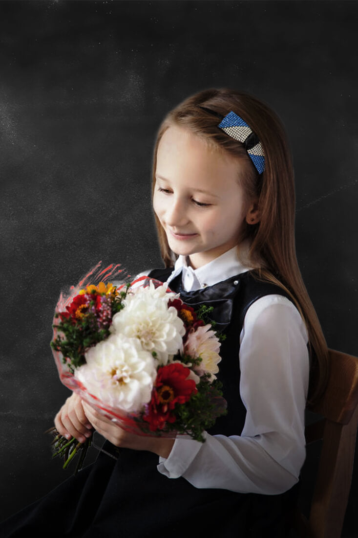 Dark Gradient Blackboard Photography Backdrop UK M5-105