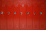 Red High School Locker Photography Backdrop UK M5-112