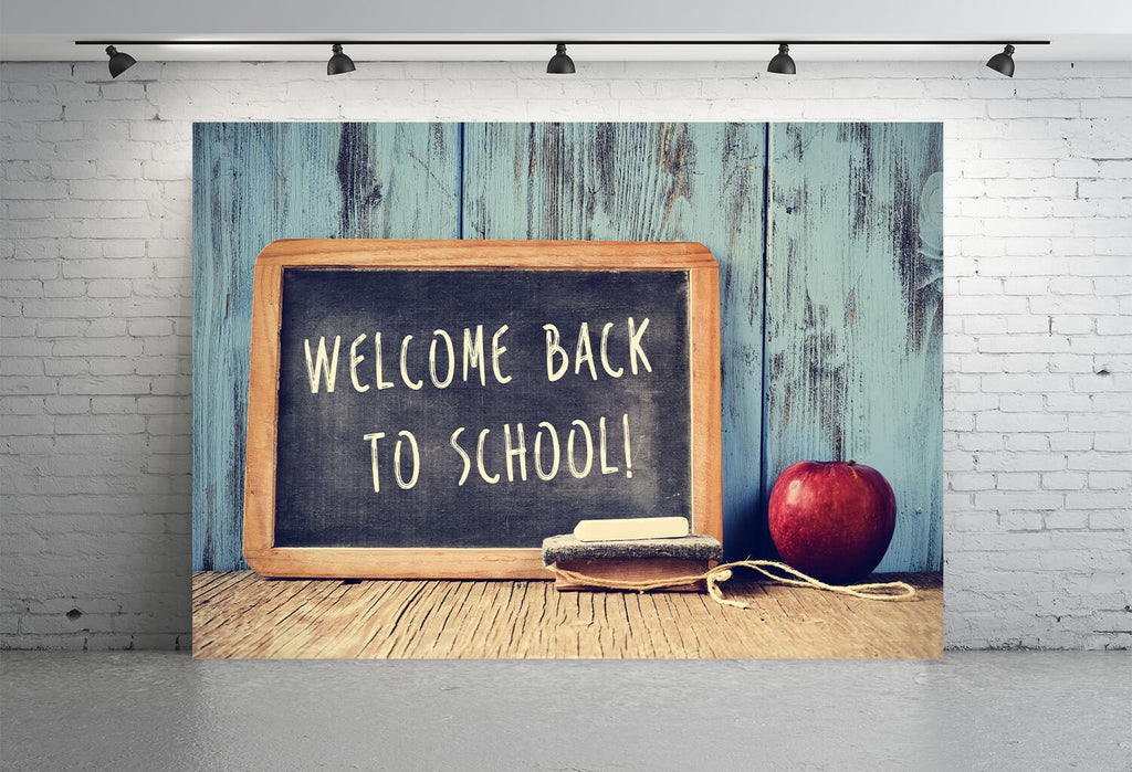Welcome Back To School Blackboard Backdrop UK M5-114
