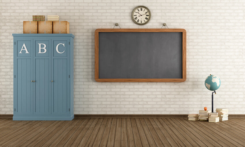 Classroom Wall Blackboard School Backdrop UK M5-133