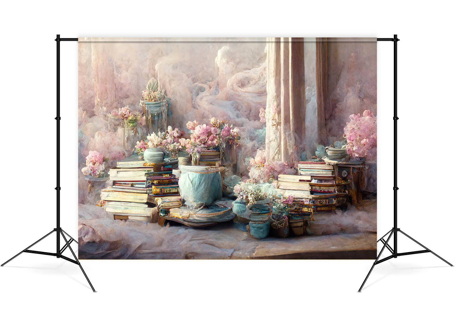 Vintage Painting Book Flower Fine Art Backdrop UK M5-156