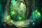 Magic Forest Door Fairy Tale Backdrop UK M5-48