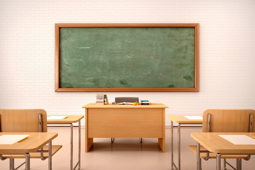 Back to School Classroom Interior Backdrop UK M5-93