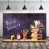 Back to School Books Chalkboard Backdrop UK M5-96