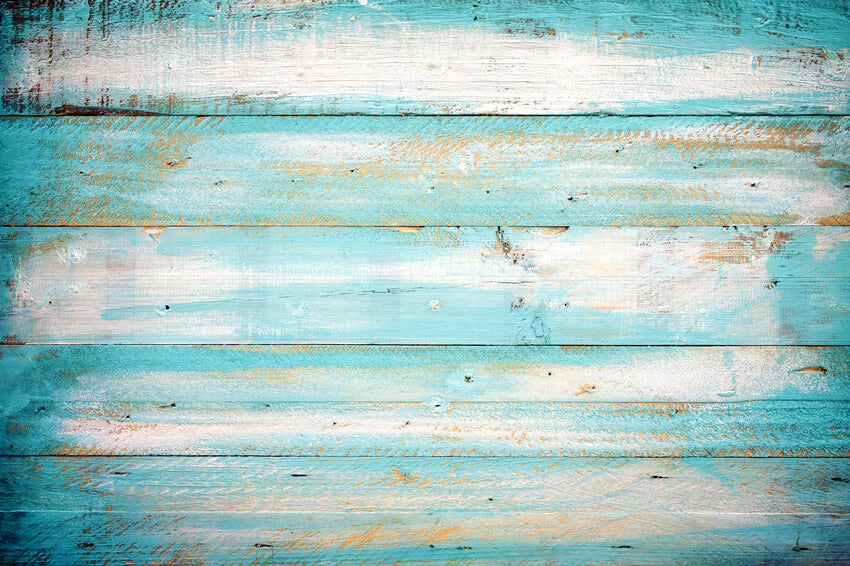 Vintage Blue Wood Photo Booth Backdrop UK M5-99