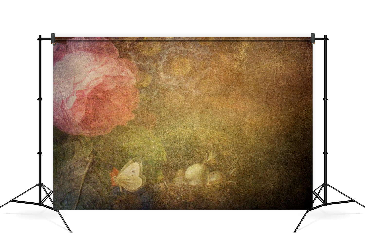 Retro Abstract Flower Photo Booth Backdrop UK M6-109