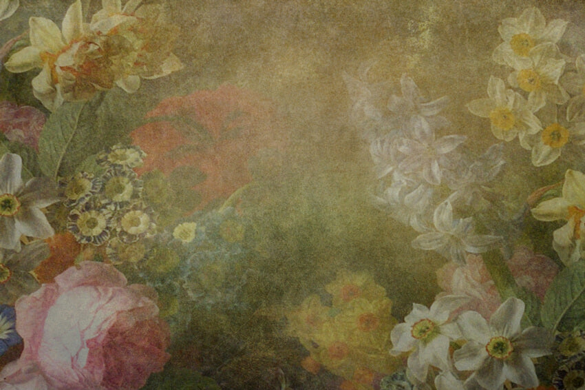 Fine Art Abstract Floral Textured Backdrop UK M6-110