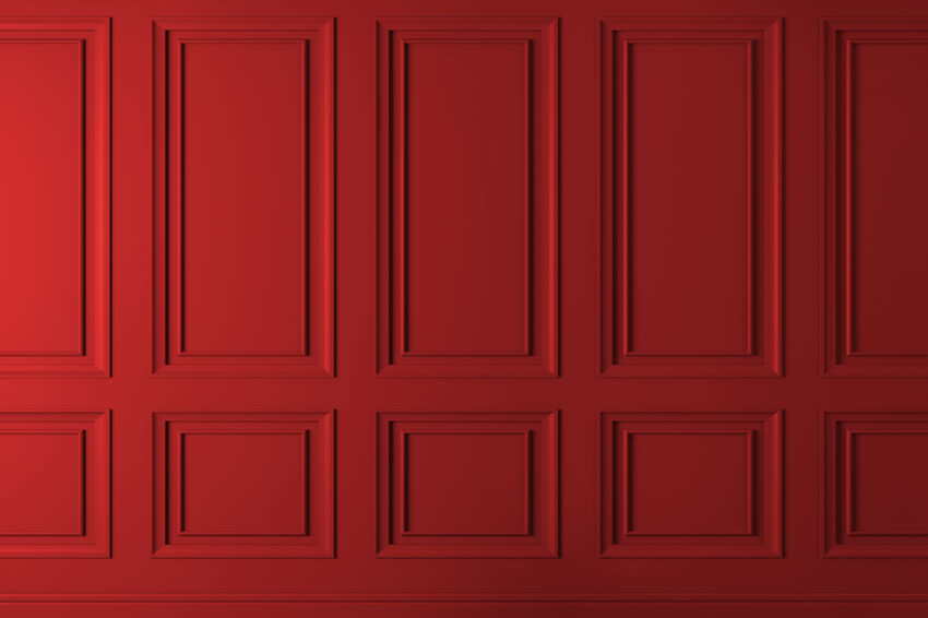 Classic Interior Red Retro Wall Backdrop UK M6-115