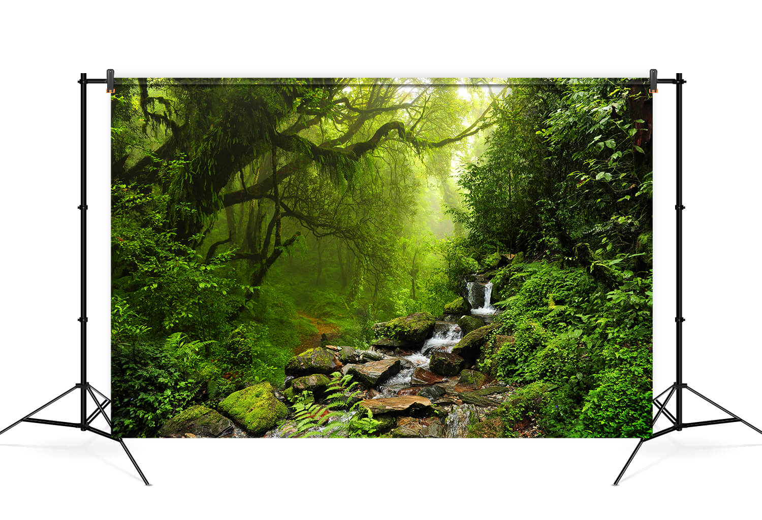 Jungle Forest Landscape Photo Booth Backdrop UK M6-121