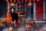 Pumpkin Halloween Party Decoration Backdrop UK M6-128