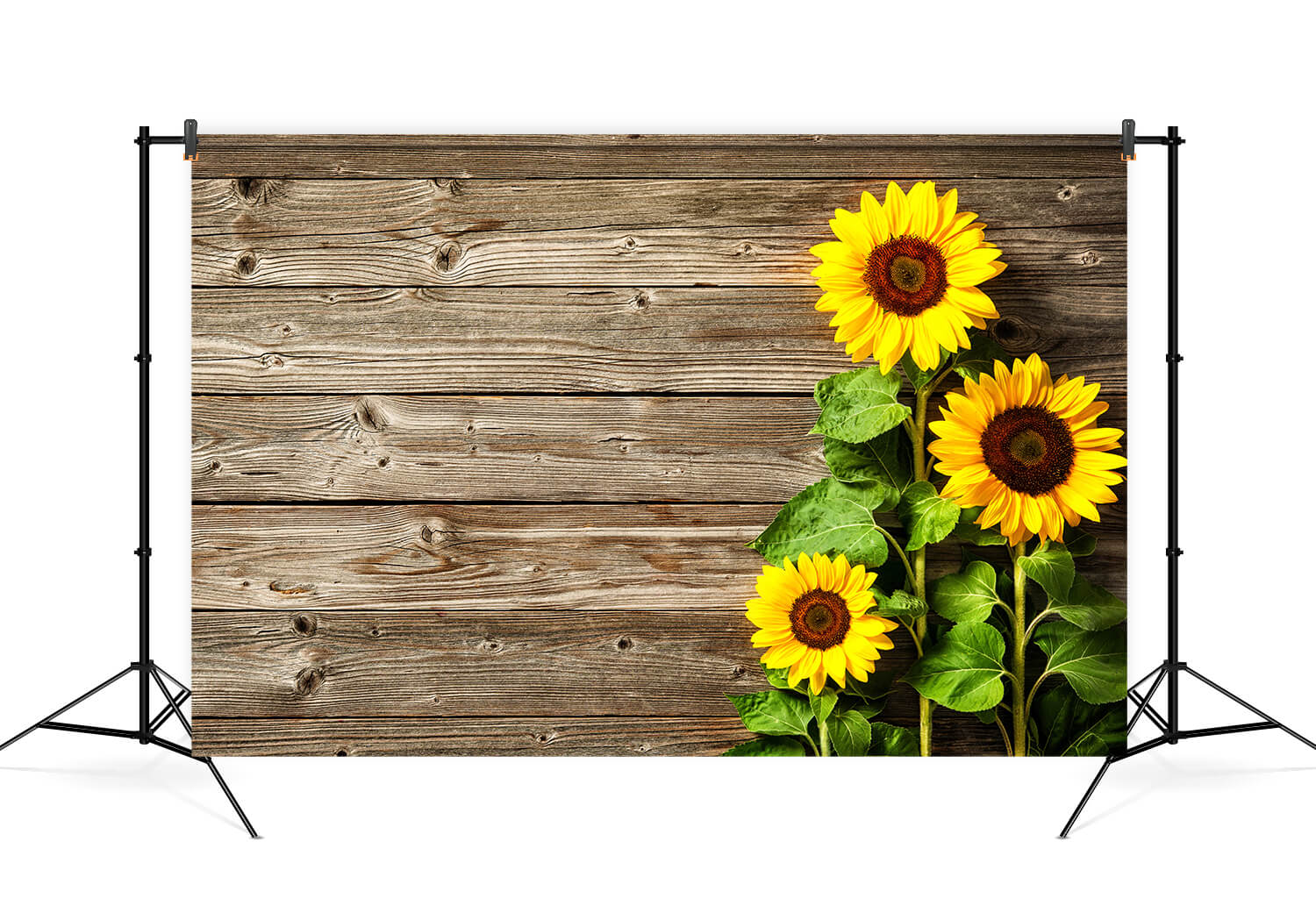 Sunflower Vintage Wood Photography Backdrop UK M6-13