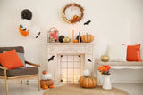 Halloween Pumpkin Indoor Decor Photo Backdrop UK M6-130