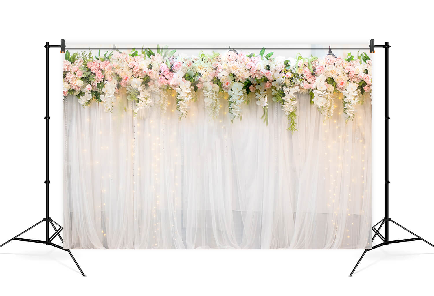 Pink White Roses Floral Wall Wedding Backdrop UK M6-24