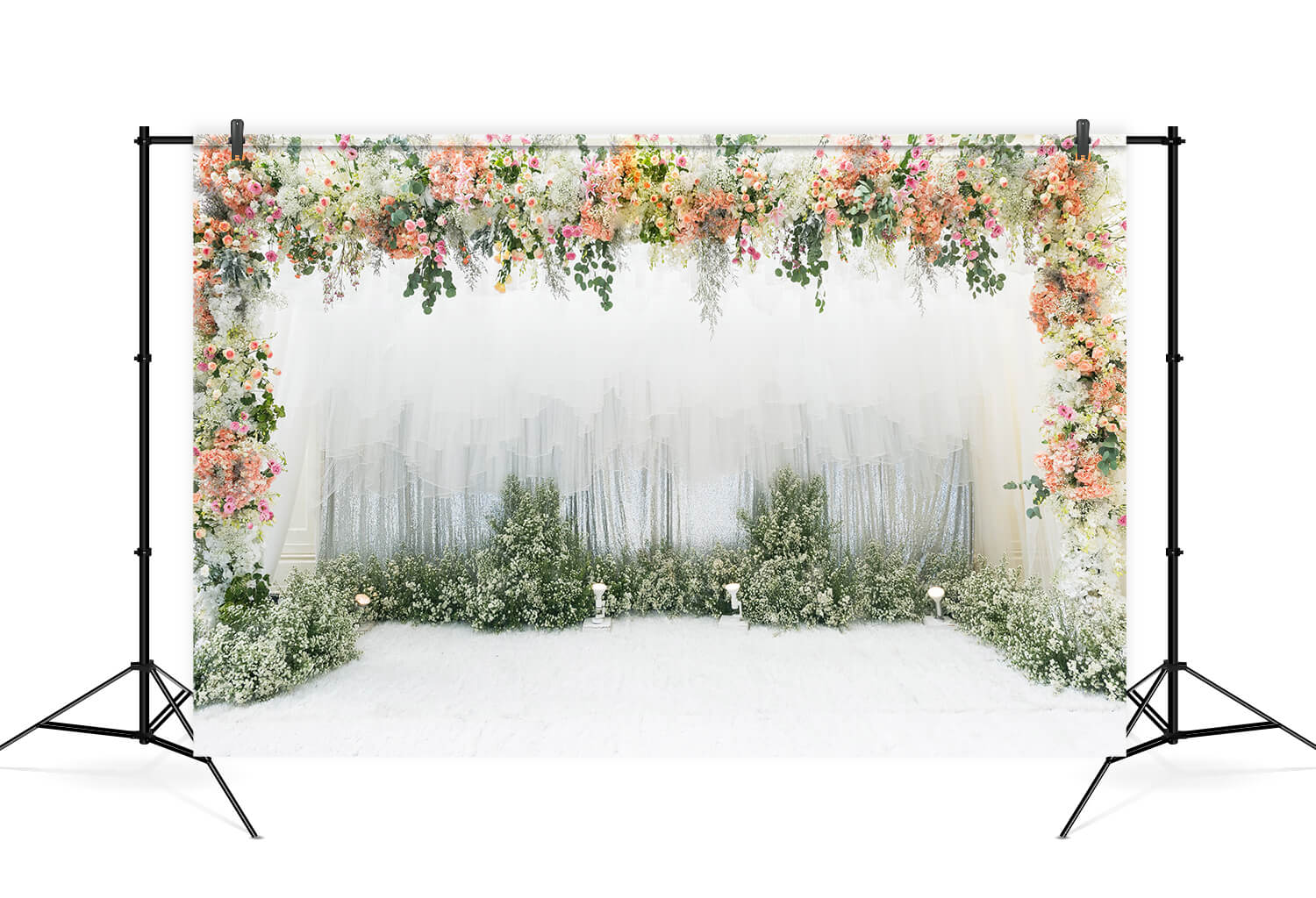 Ceremony Decoration Floral Wedding Stage Backdrop UK M6-28