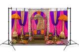 Colourful Drapes Curtain Indian Wedding Backdrop UK M6-42