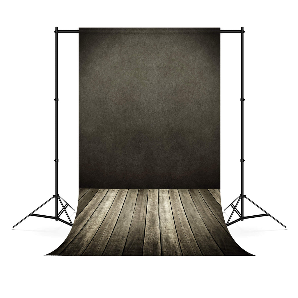 Abstract Cement Wall Texture Wood Floor Backdrop UK M6-78