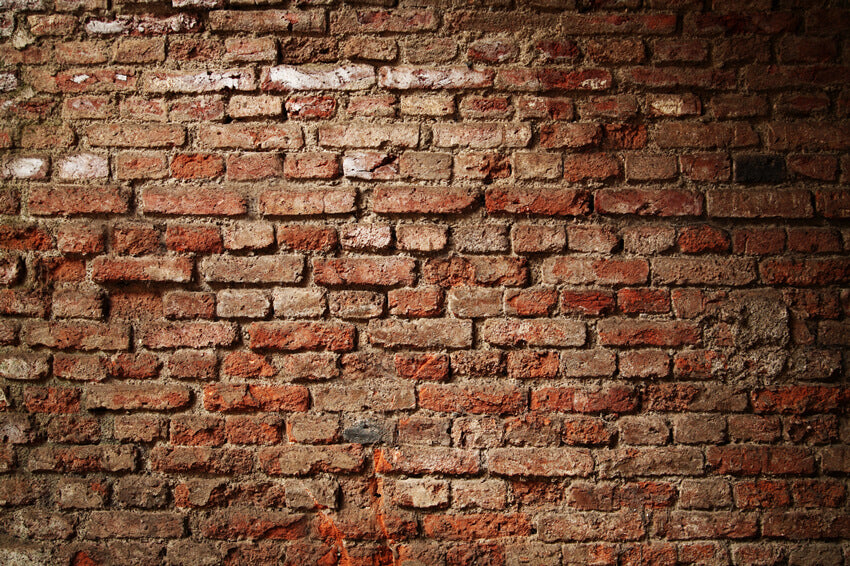 Vintage Brown Brick Wall Photography Backdrop UK M7-20