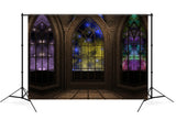 Fantasy Room Interior Magic Window Backdrop UK M7-31