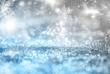 Winter Ice Falling Snowflake Photography Backdrop UK M7-45