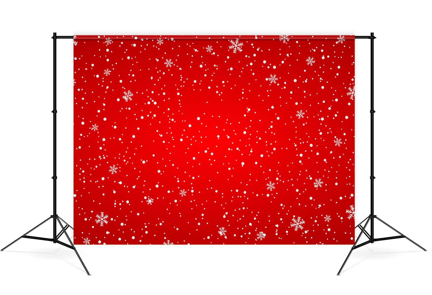 Snowflake Winter Christmas Red Backdrop UK M7-48