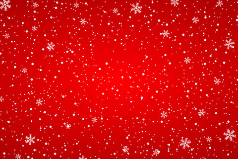 Snowflake Winter Christmas Red Backdrop UK M7-48
