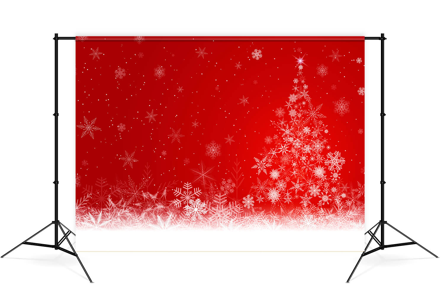 Snowflake Christmas Tree Photo Booth Backdrop UK M7-50