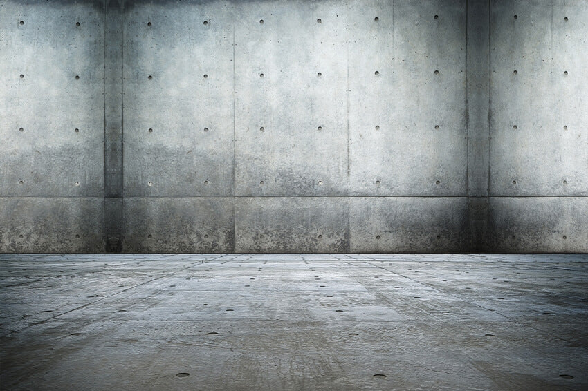 Grey White Cement Wall Abstract Backdrop UK M7-62