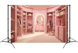 Fantasy Doll Pink Dreamy Closet Dress Backdrop UK M7-98