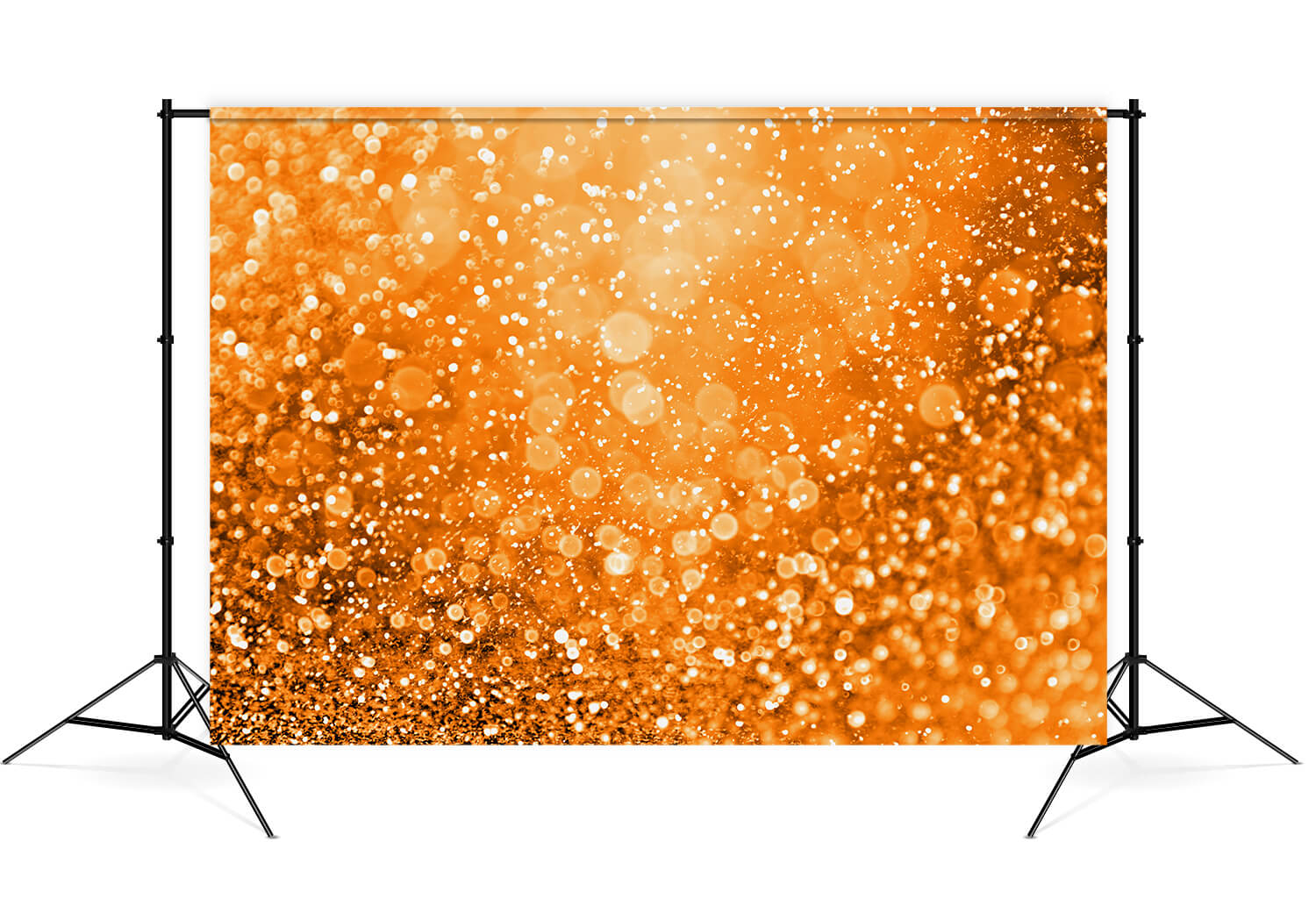 Glitter Orange Bokeh Party Decoration Backdrop UK M8-30