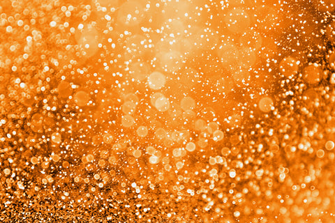 Glitter Orange Bokeh Party Decoration Backdrop UK M8-30