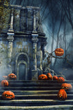 Halloween Horror Night Haunted Castle Backdrop UK M8-58