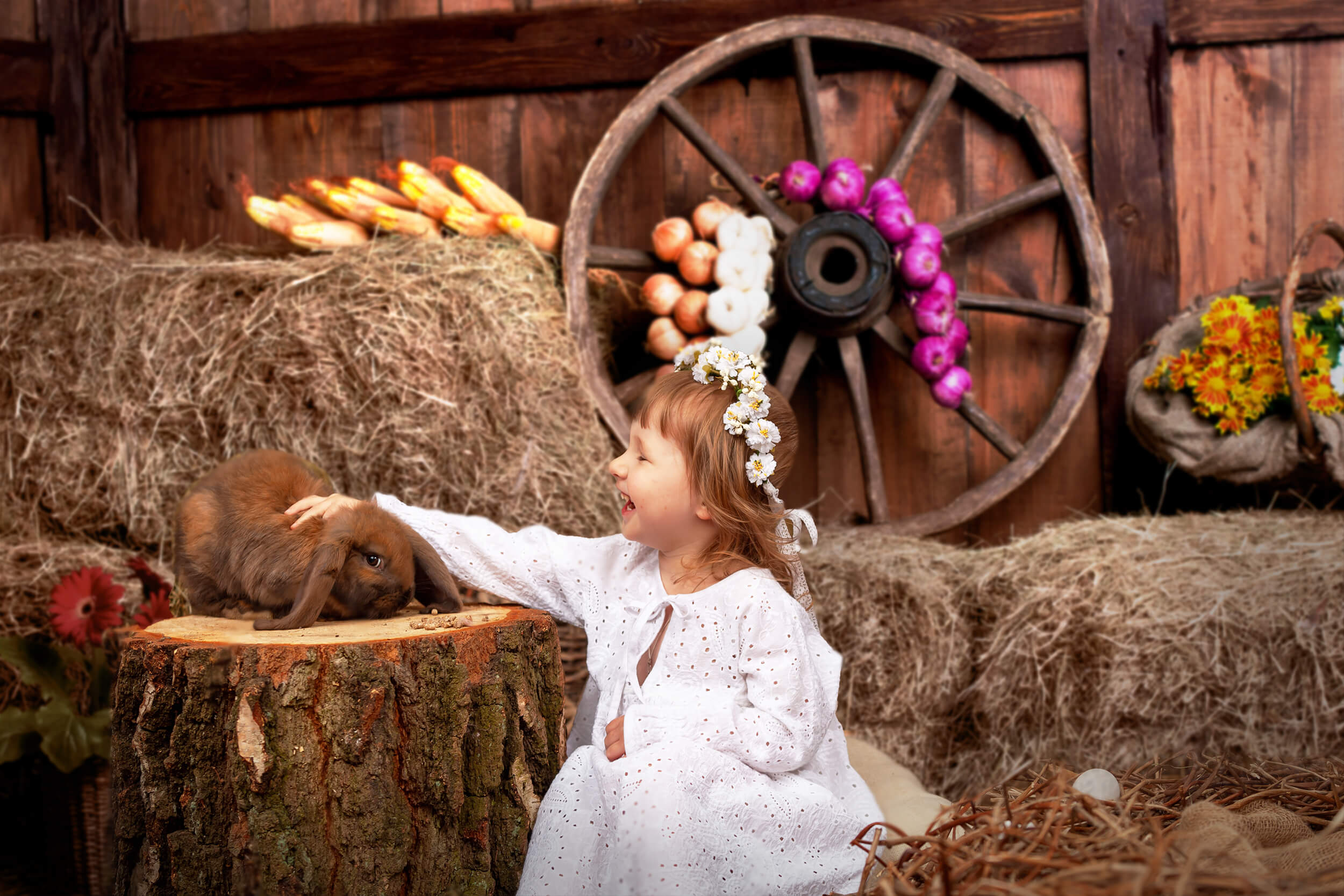 Old Rural Wooden Warehouse Farm Backdrop UK M9-28