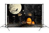 Halloween Spooky Grave Ghost Photography Backdrop UK M9-49