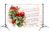 Christmas Carol Lyrics Photo Booth Backdrop UK M9-66
